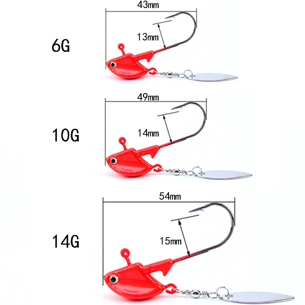 JACKFISH Jig приманки 4 г 6 г 10 г/5,4 см свинцовая головка Джиги с одним крюком искусственный шум блестки Pesca аксессуары Лодка Рыболовная Приманка