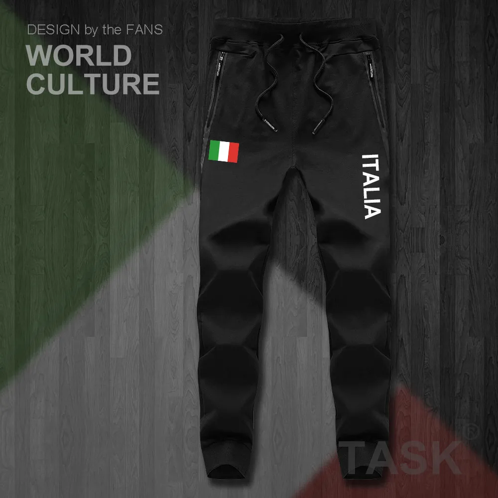 ايطاليا ايطاليا الايطالية ITA رجل السراويل ركض بذلة sweatpants المسار العرق اللياقة البدنية الصوف التكتيكية عارضة الأمة البلاد leggin