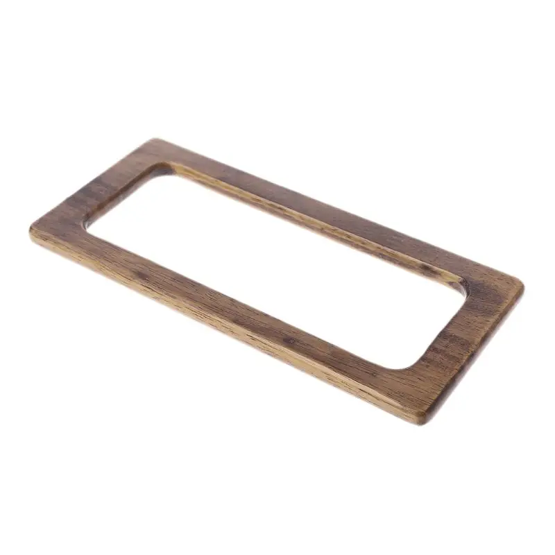 

Fashion 1 Pc Wooden Rectangle Shaped Handles Replacement For DIY Craft Making Bag Handbags Purse Shopping Tote Accessories New
