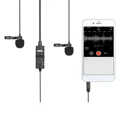 BOYA M1DM Микрофон проводной для камеры смартфон конденсаторный микрофон голосовая запись студия для iPhone для Canon MIC 3,5 мм