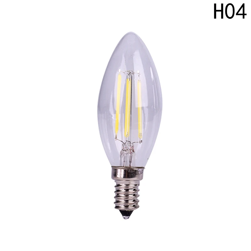 Античный стиль лампочки Вольфрам винтажная лампочка эдисона G35 теплый белый E12 E14 E27 220 V галогенные лампы освещения - Цвет: cool white E14