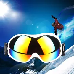 Детские лыжные очки UV600 Анти-туман двухслойные маска для катания на лыжах очки сноуборд скейтинг ветрозащитные солнцезащитные очки Лыжный
