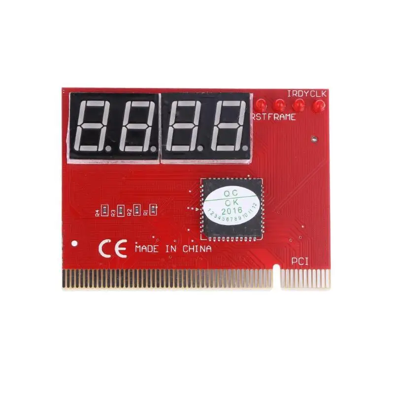 

4-digits PC PCI Diagnostic Card Motherboard Analyzer Tester Post Analyzer Checker 79x58x10 PC Mainboard Main Board Analyzer