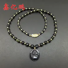 Общий вес натуральный сапфир ожерелье Будды кулон 121 карат Шаньдун changle характеристики