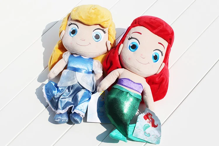 Новое платье принцессы Плюшевая Кукла Золушка Ариэль плюшевые игрушки мягкие куклы, детские игрушки 1" 30 см большой подарок