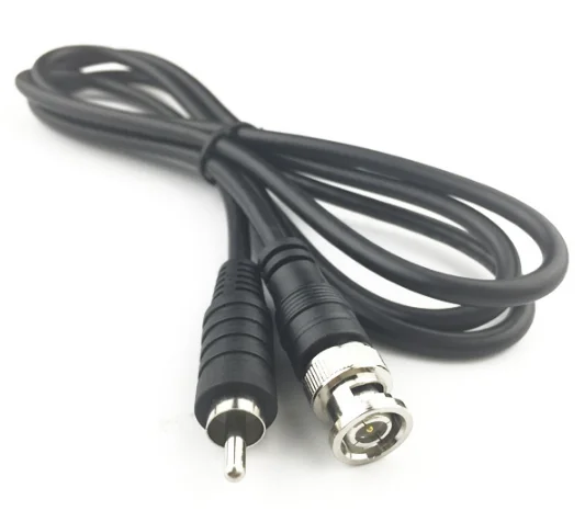 

2m BNC Male to RCA Male Extension Cable Q9 Jumper Surveillance Video Cable for VCR Connect to TV