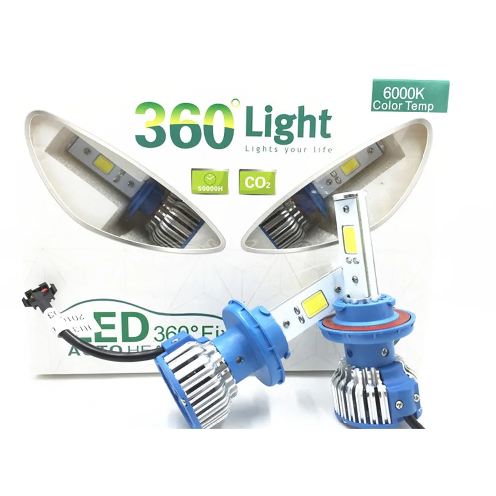 Распродажа! Светильник фара H1 LED передняя H3 H13 880 881 H27 9004 9005 HB3 D2C D2S D2R Универсальная