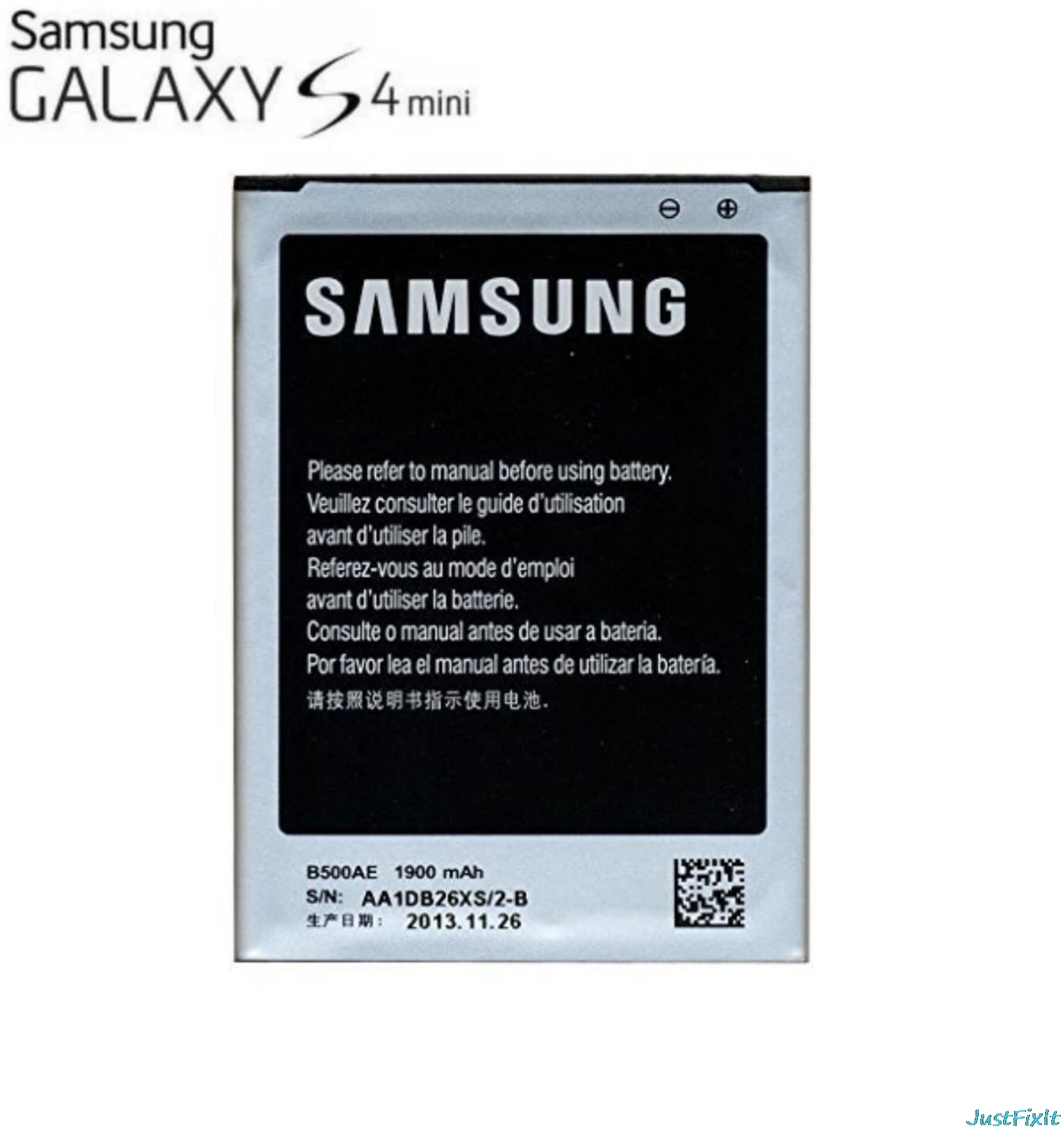 

New B500AE 100% Original Replacement Battery For Samsung GALAXY S4 Mini I9190 I9192 I9195 I9198 B500AE B500BE Battery 1900mAh