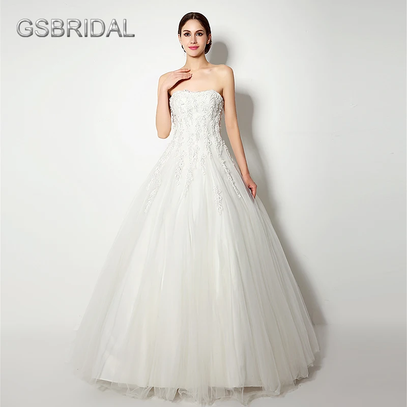 Gsbridal Scoop кружевное платье с цветочным рисунком свадебное платье из фатина