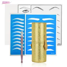 Набор микролезвий кожа для обучения татуировкам Dermografo Para Sobrancelhas 3d бровей Набор микролезвий Набор для бровей обучение для начинающих