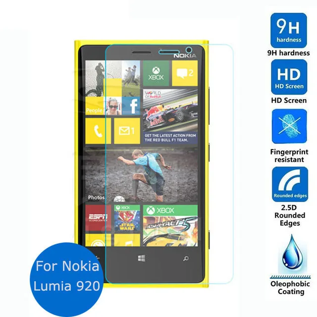 Для Nokia lumia 920 Закаленное Стекло-Экран Протектор 0.26 мм 2.5 9 h Безопасности Защитную