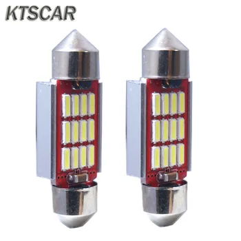 

KTSCAR 4X Led Festoon Size 36mm 39mm 41mm Dome Light 12SMD 4014 SMD CANBUS Car Interior Bulbs c5w License Plate Lights 12v New
