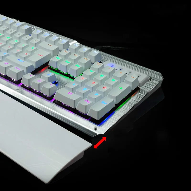 Ruyi Bird K-26 Eight Backlight Model Mechanical Gaming Keyboard Blue/Black Switches104 Keys Wired USB Keyboard For E-sports