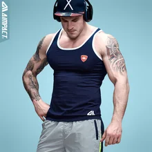 Aimpact мужская хлопковая Безрукавки для женщин Тонкий Встроенная Бодибилдинг Xman мышцы полиции Фитнес Tighs пикантные crossfit тренировки Футболки для девочек AD27