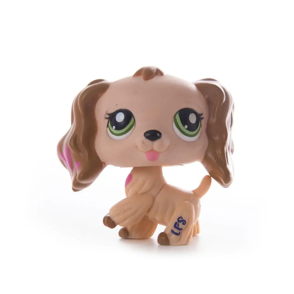 

New LPS Pet Shop Great Dane Really Rare Pet Dog Yellow White Red Brown Genuine lps Collection Stand Figure Best Child Gift
