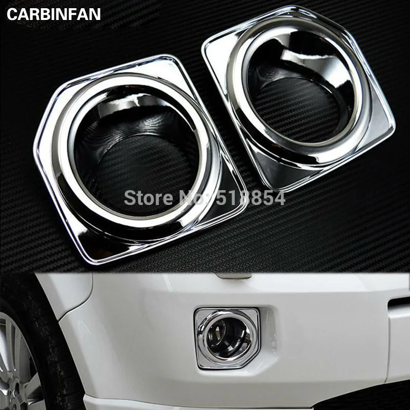 

ACCESSORIES FIT FOR 2012 - 2015 LAND ROVER FREELANDER 2 LR2 FOG LIGHT CHROME COVER TRIM INSERT GARNISH LAMP LID 2PCS/SET