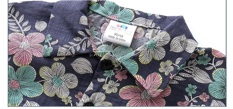 2-10 Years Birthday Kids Clothes 2018 Summer Fashion Cotton Flower Floral Print Short Sleeve Turn Down Collar Boys Floral Shirt (4)
