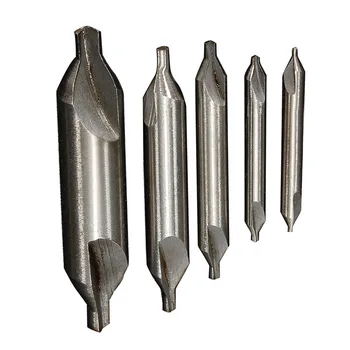 

NFLC-5 x HSS Drill Bits Drills Combined Center Center Countersink Bit Tool 60th Grade