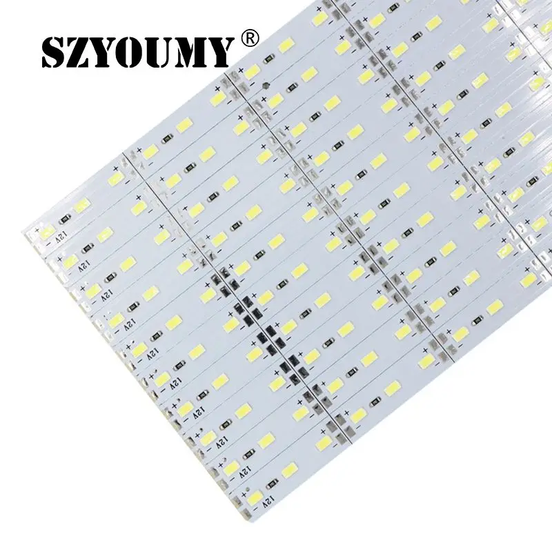 

SZYOUMY DC 12V 1M LED Bar 5730 5630 Hard Rigid Strip Light Aluminum PCB Non-waterproof Led Tube Rigid Strip 500M/Lot