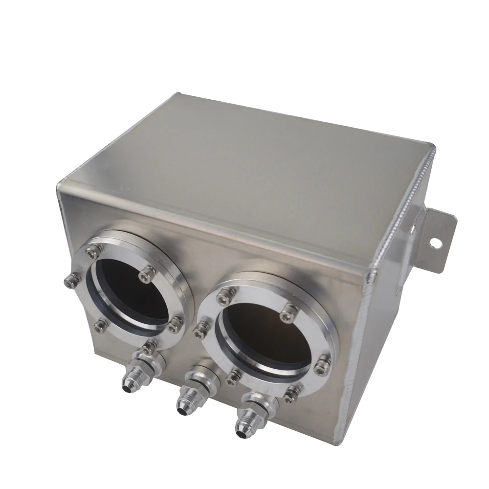 Motorcycle Fuel Tank WLR RACING 3L Dual BILLET ALUMINUM Without 044 FUEL PUMP SILVER OR BLACK