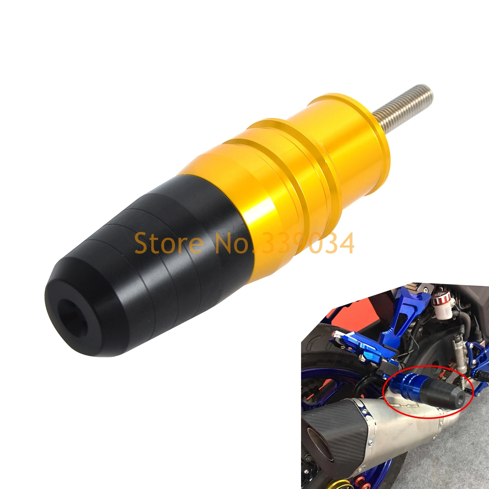 

Motorcycle Crash Pads Exhaust Sliders Body Protector For KAWASAKI ZX-10R ZX10R 2016