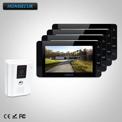 

HOMSECUR 7" Hands-free Video Door Entry Phone Call System+Outdoor Monitoring TC011-W + TM703-B