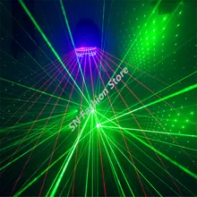 T826 Green color Laser Costumes laser light clothing club bar party dance ballroom suit disco dj