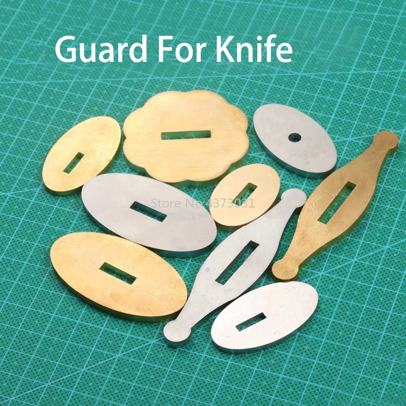 9sizeGuardforknifebrassstainlesssteelGuarddesignDIYknife