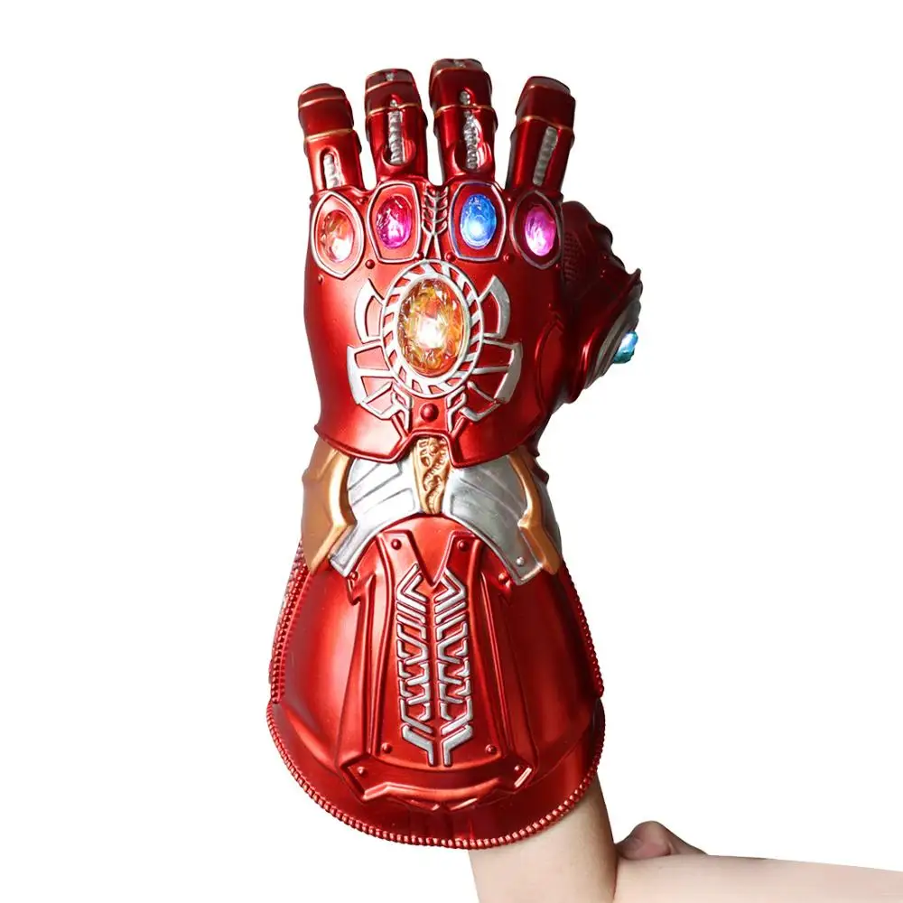 Перчатки из ПВХ для косплея Endgame Thanos перчатки Железного человека фигурки детей и