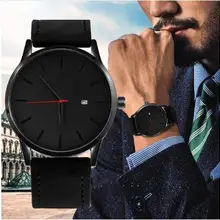 Топ бренд Роскошные мужские часы модные мужские часы для мужчин военные часы мужские спортивные часы кожаные повседневные часы