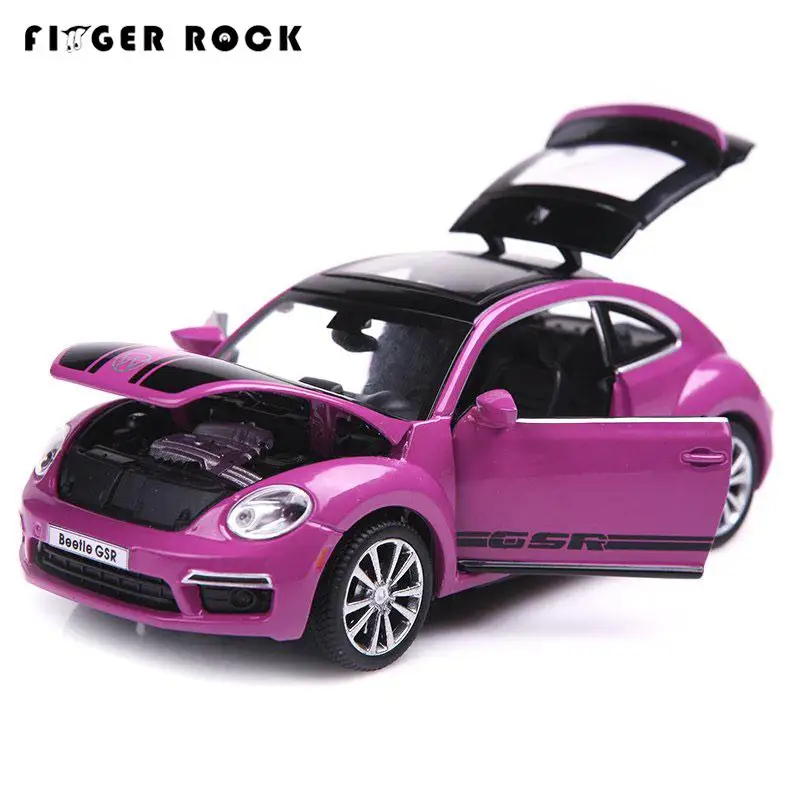 

Limited Edition Volkswagen Beetle Model 1:32 Diecast Autos Three Colors Acousto-optic Alloy Toy Metal Cars Best Gift for Kids