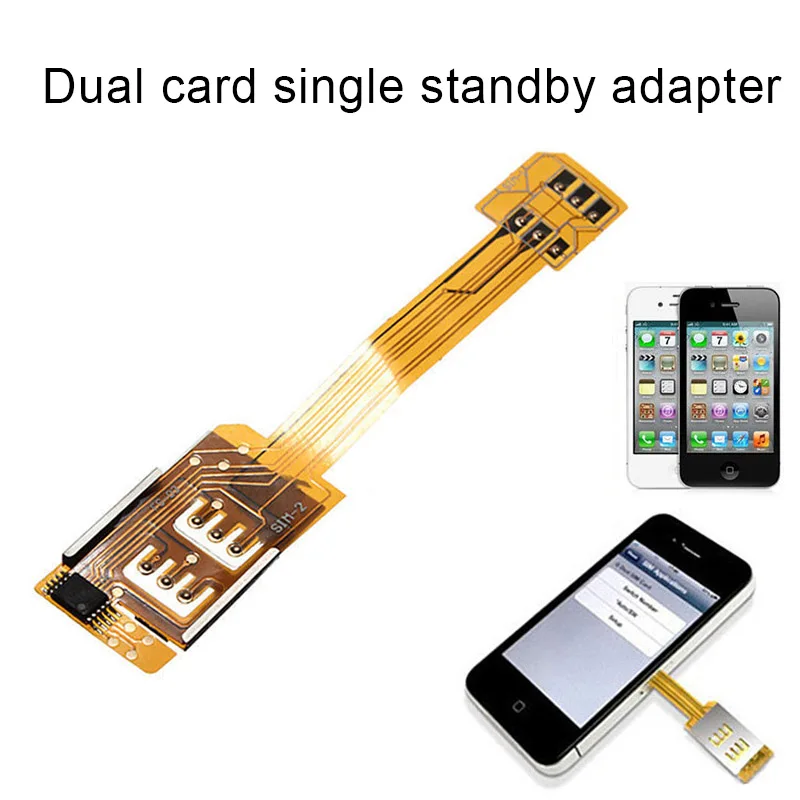 

Etmakit Dual Sim Card Double Adapter Converter Compatible Mobile Phone iPhone Samsung NK-Shopping