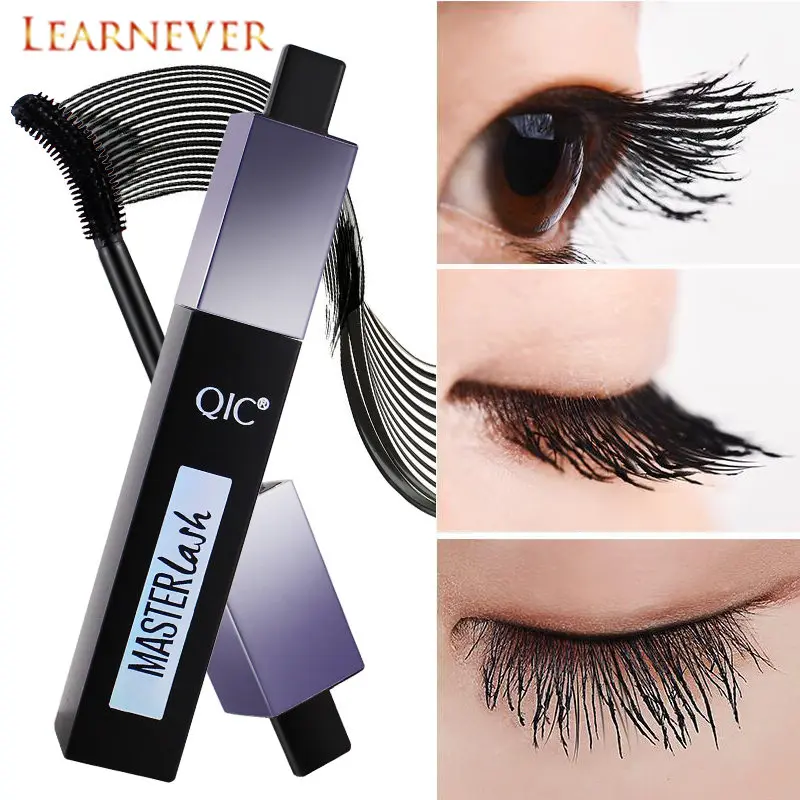 

Learnever 4D Silk Fiber Lash Mascara Curling Thick Lengthening Moisturizer Dry Fast/Quick EyeLashes Cosmetics Long Lasting