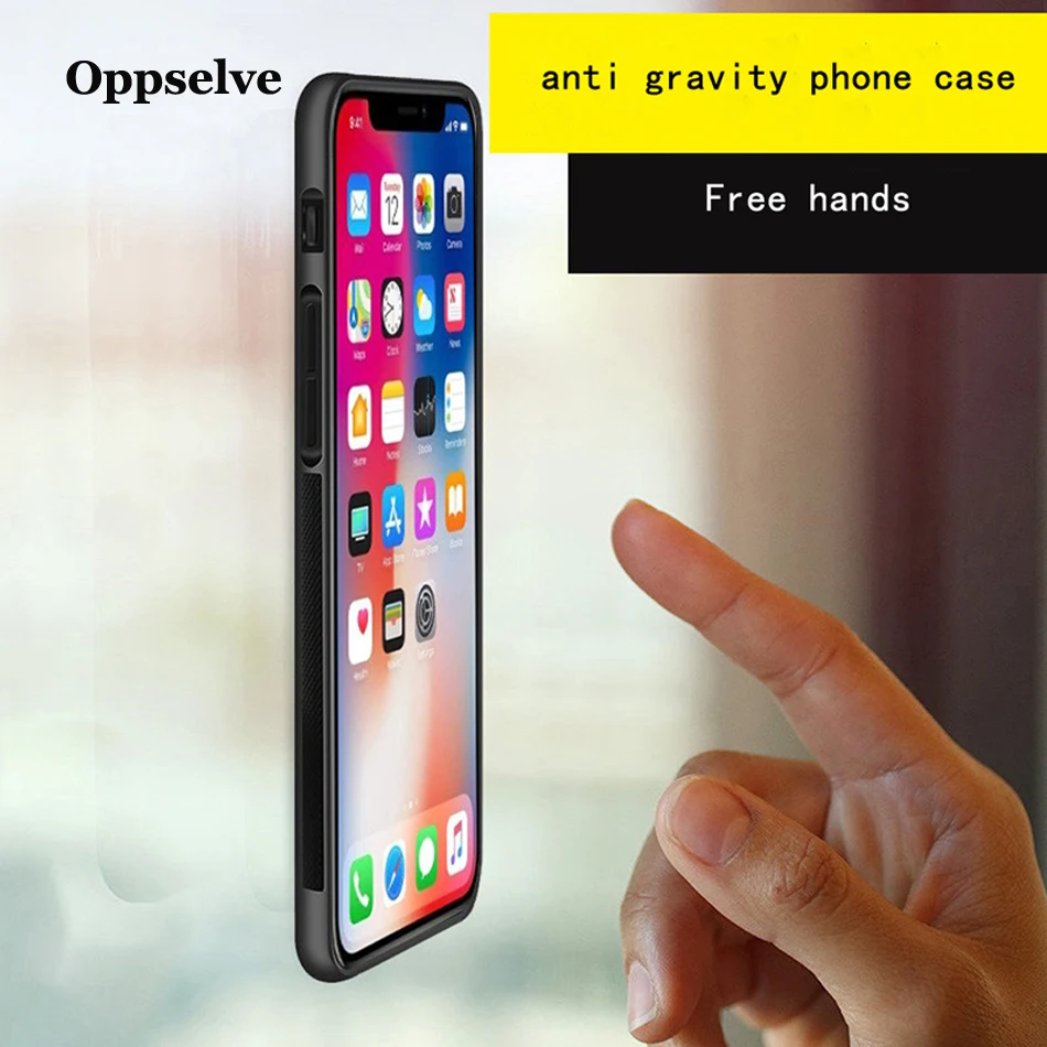 Anti Gravity Phone Case For iPhone XR X 8 7 6 6S Plus 13 12 11 Pro XS Max Case Cover For Samsung Galaxy S8 S9 Plus Note 8 9 S9+ iphone 11 card case