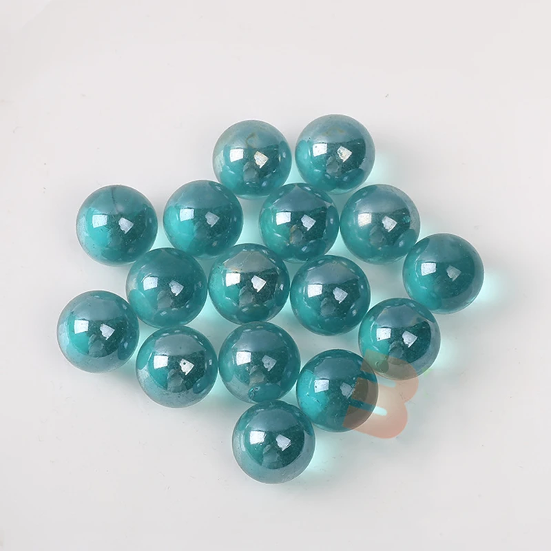

100pcs/lot 16mm Glass Marbles Balls Clear Pinball Machine Charms Home Fish Tank Decor Vase Aquarium Toys for Kids