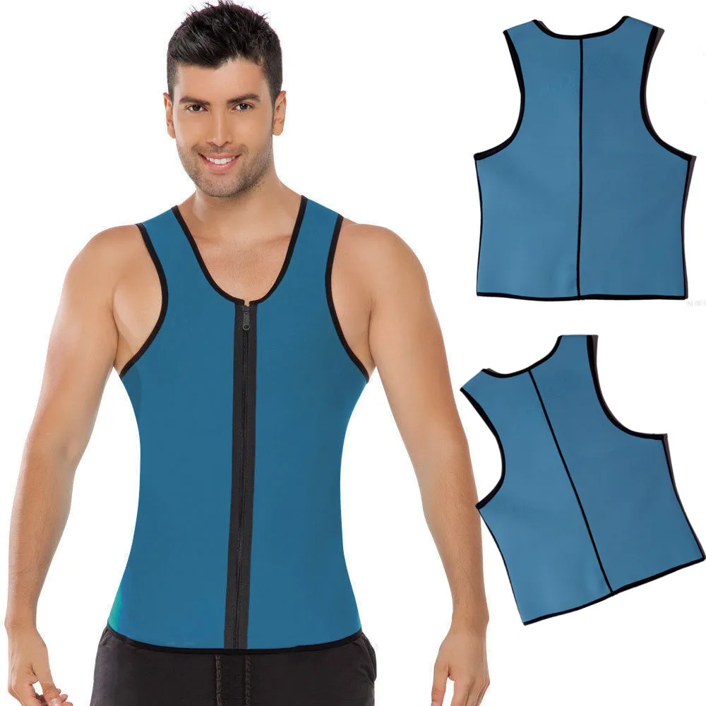 2017 Neoprene Men Slimming Belly Abdomen Belt Shapewear Tops Vests Corset Sports GYM Waist