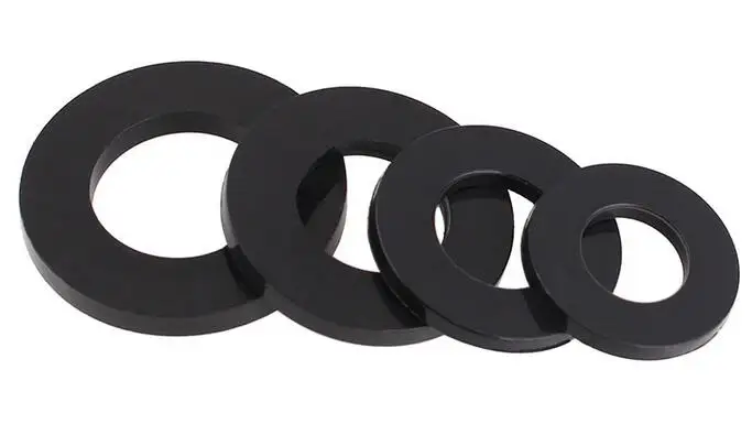 20pcs/lot M14/16/18/20 plastic nylon black large flat washers nylon flat gasket nylon ring hardware fasteners162