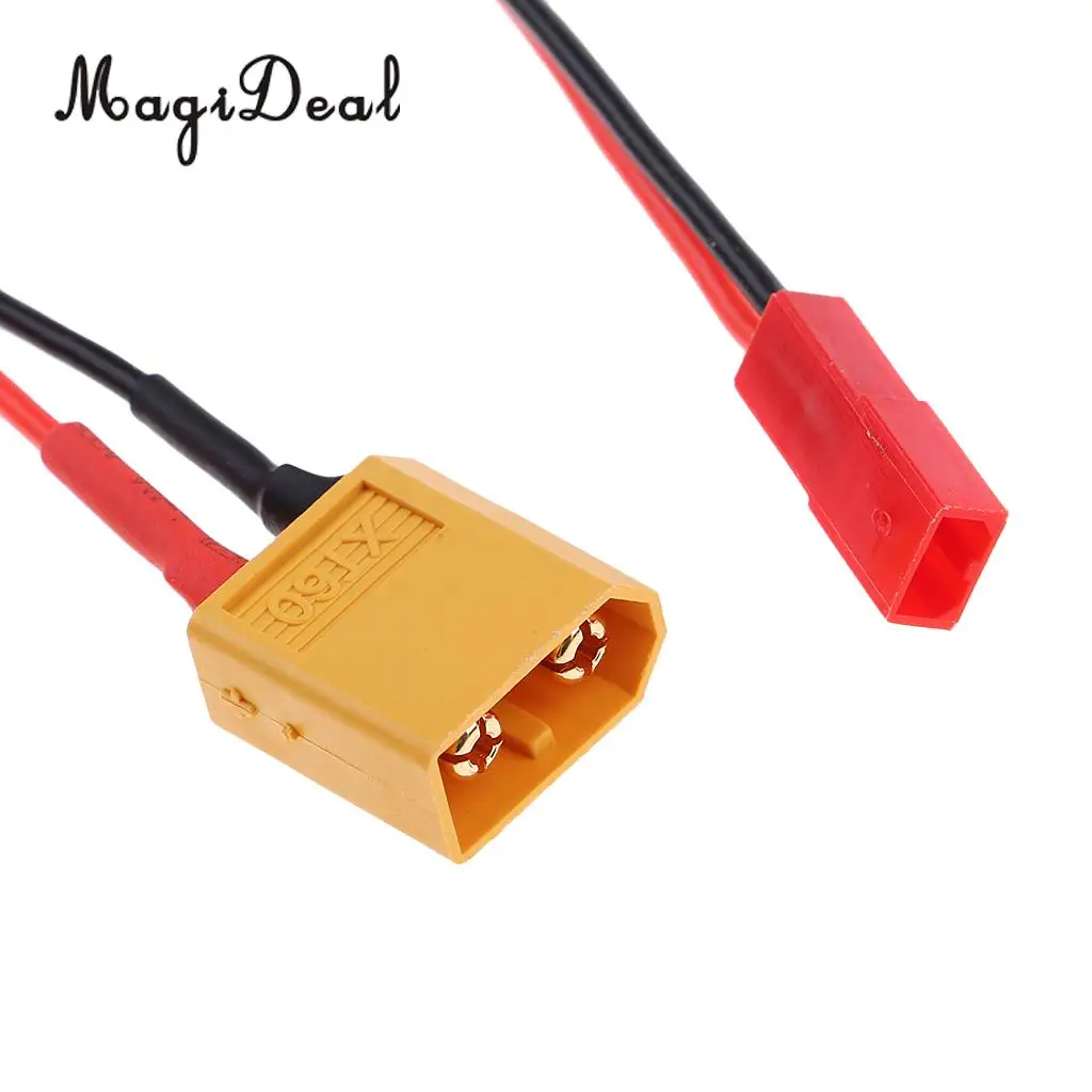 2Pcs/Lot 5.2'' XT60 to JST Plug Connector Adapter Lead Wire 22AWG Male&Female for RC Car Boat Airplane Battery Charger Parts