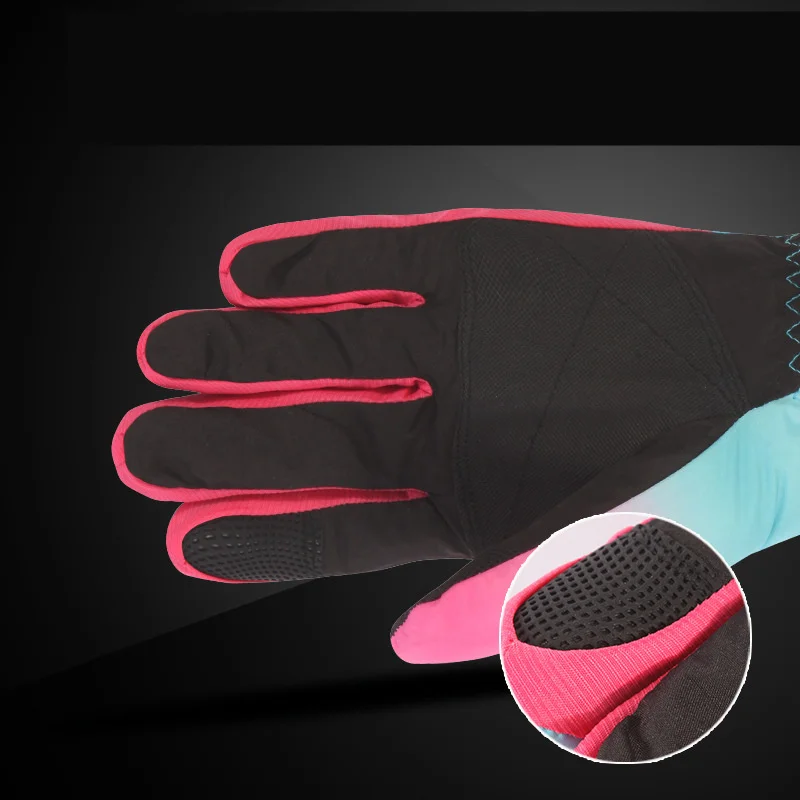 الشتاء التزلج قفازات دافئة للماء الثلوج قفازات النساء قفازات على الجليد