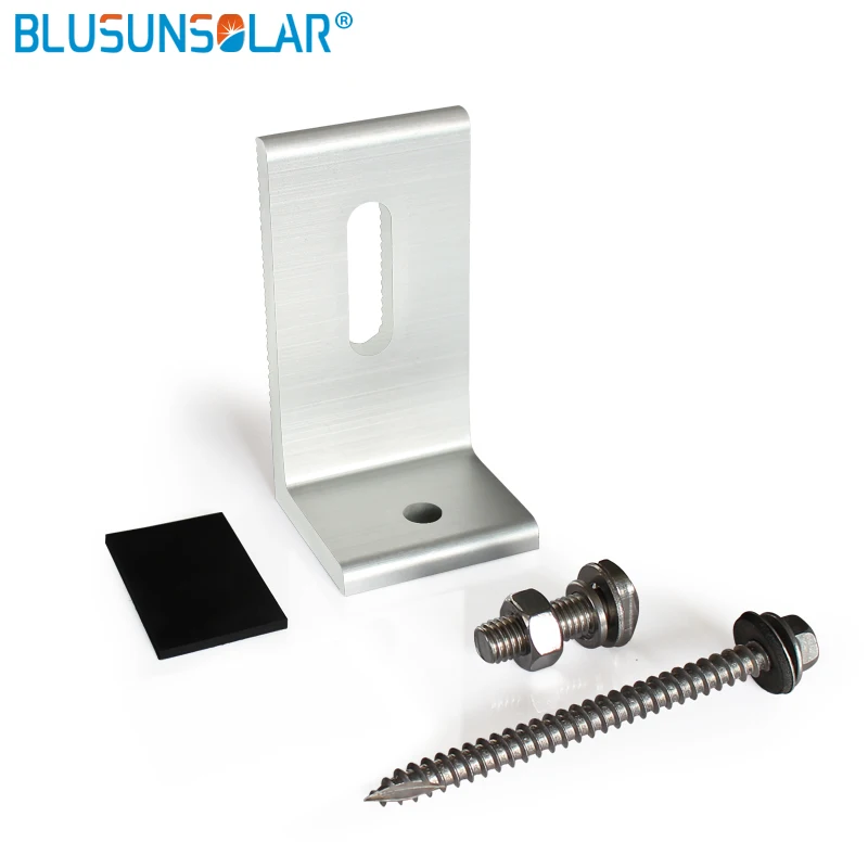 

100 Sets High Quality L-type Solar End Clamp 100% Aluminum Solar Clamp for Framed Module or Solar Panel Module FL0108