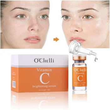 

10ML Vitamin C Face Cream Serum Whitening And Anti-Aging Fade Spots Removing Freckle Anti Winkles Moisturizing