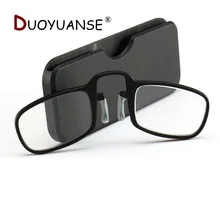 Стильные портативные тонкие очки для чтения с оптикой Pince Nez, без руки, для пожилых мужчин и женщин+ 1,0+ 2,00+ 2,50