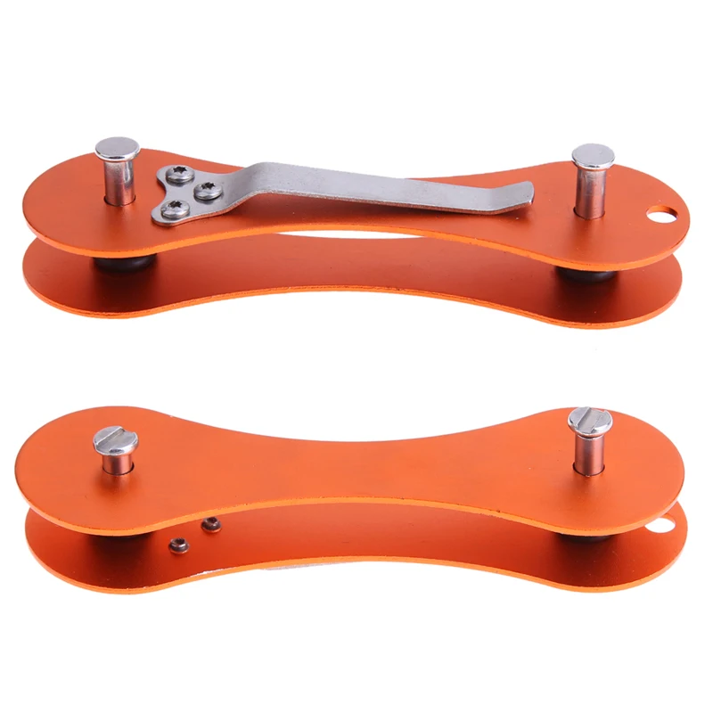 

Multi Function Outdoor EDC Aluminum Hard Oxide Key Holder Organizer Clip Folder Keyring Keychain Travel Kits