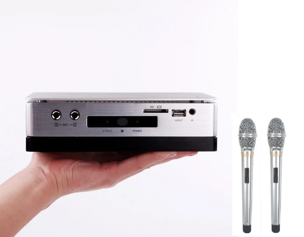 

Professional Home ktv HDD karaoke player machine system With 2TB hard driver include 42k songs plus 2 wired microphone