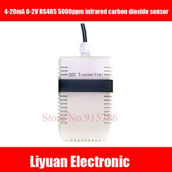 

1pcs 0-2V 5000ppm CO2 sensor / CD10 infrared carbon dioxide transmitter / 4-20MA RS485 dual channel detection sensor