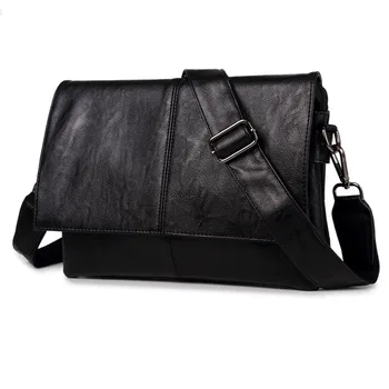 

Men fashion PU Leather Bag High Quality trend Travel Casual Cross Body Messenger Shoulder Pack Men Bags