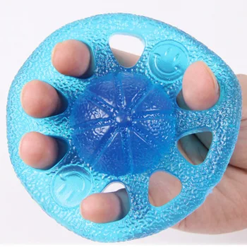 

8 Holes Silicone Finger Strengthener Hand Grip Exerciser Wrist Strength Training Resistance Band TK-ing