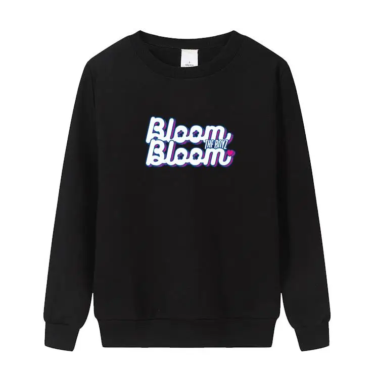 Kpop boyz новый альбом Цветение же печати Тонкий Круглая горловина толстовки унисекс