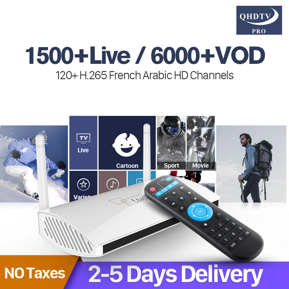 

Code IPTV Arabic France TV Receiver Android Rk3229 Quad-Core Leadcool QHDTV Pro Subscription IPTV 1 Year 4k H.265 IP TV