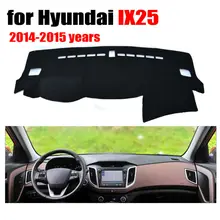 Приборной панели автомобиля охватывает мат для Hyundai IX25- лет левым dashmat Pad Даш крышка авто приборной панели аксессуары